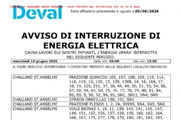 Avviso di interruzione di energia elettrica